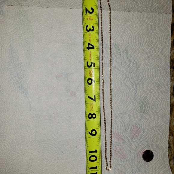 14k hollow gold chain - Picture 3 of 6